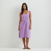 Women's Departure Tie Front Midi Dress - Hydrgea