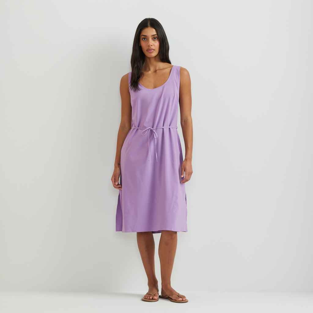 Women's Departure Tie Front Midi Dress