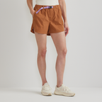 Women's Belted Ripstop Shorts
