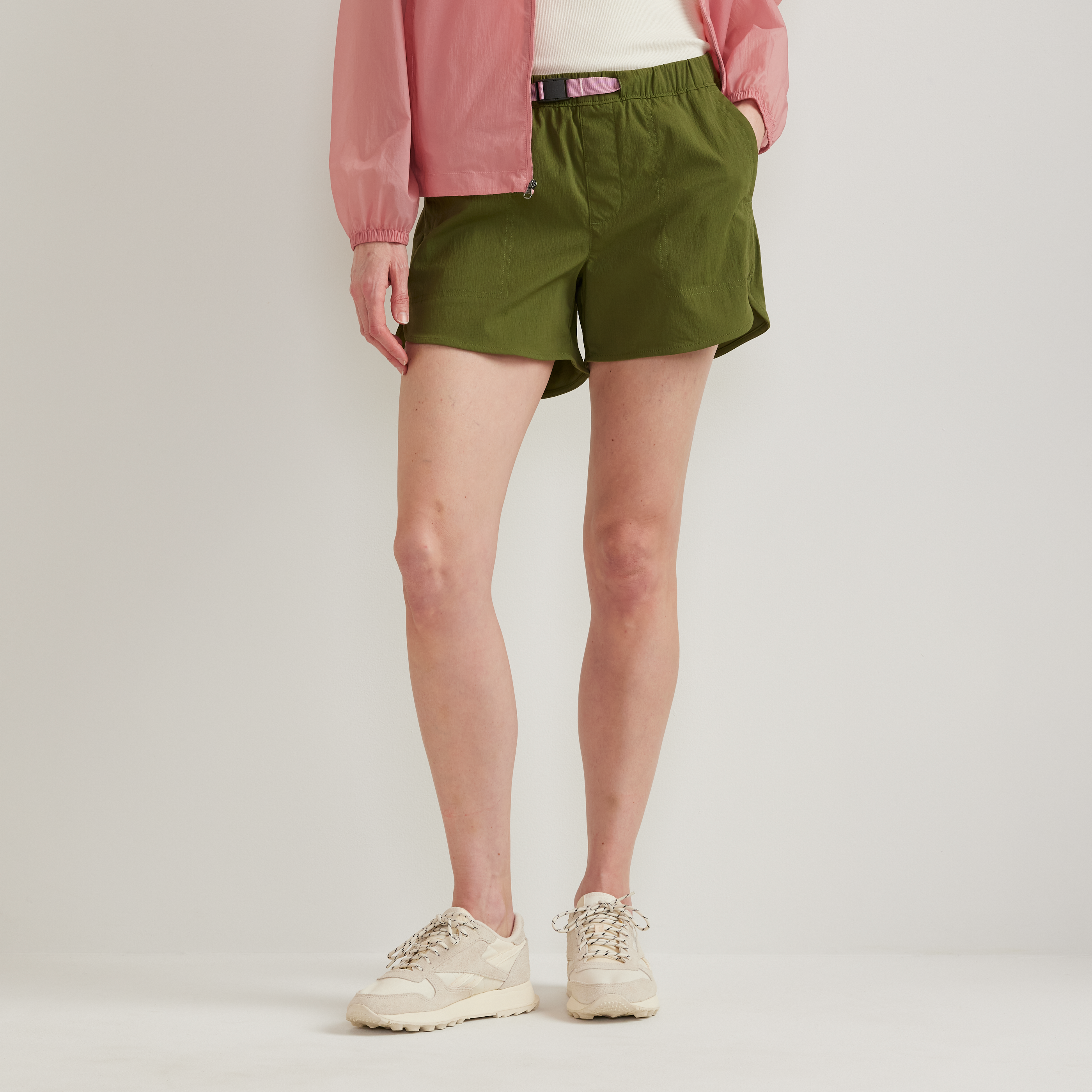 Women's Belted Ripstop Shorts