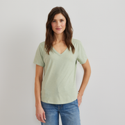 Women's Trek Light Hike Short-Sleeve V-Neck T-Shirt - Honeydew