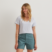 Women's Trek Light Hike Short-Sleeve V-Neck T-Shirt - Slate