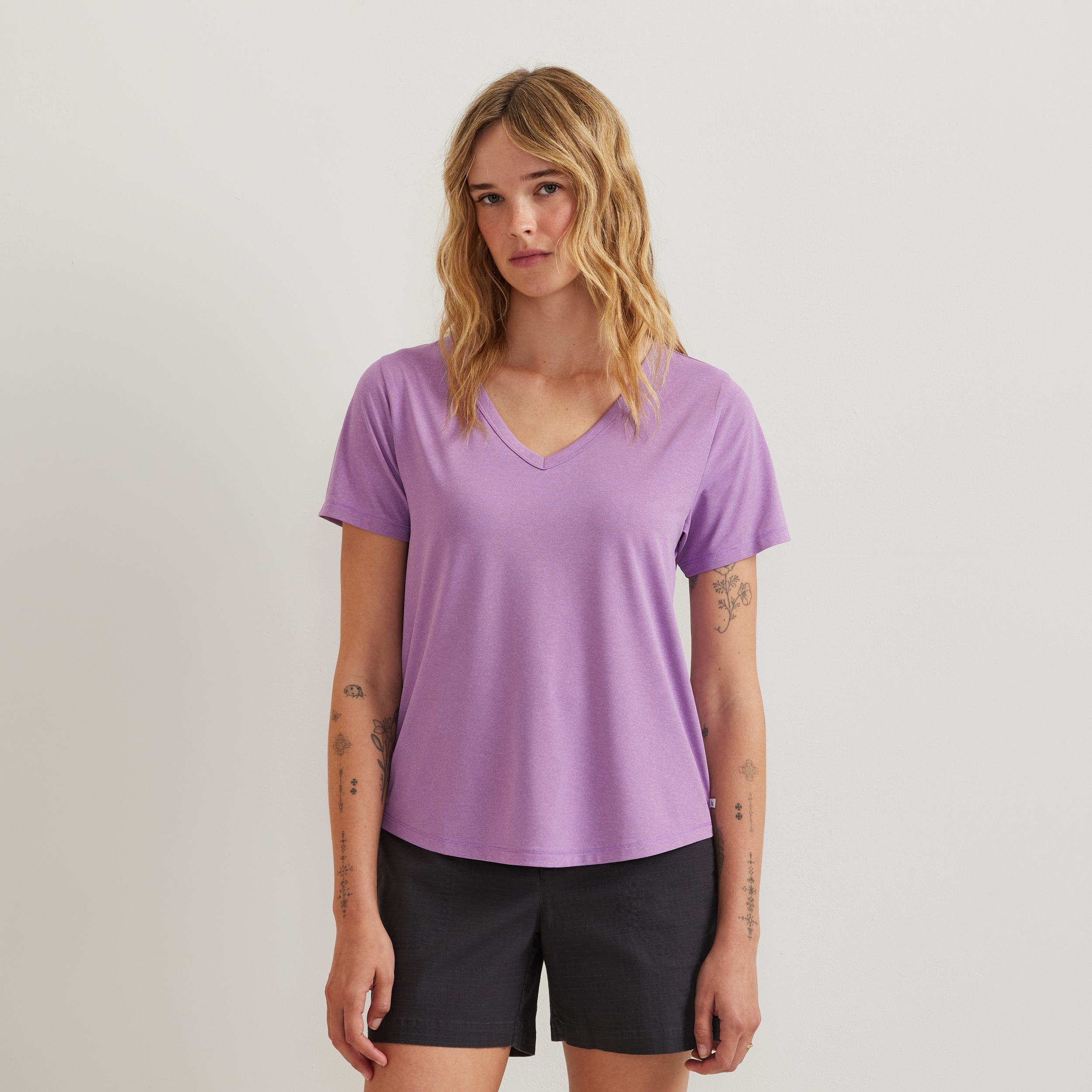 Women's Trek Light Hike Short-Sleeve V-Neck T-Shirt