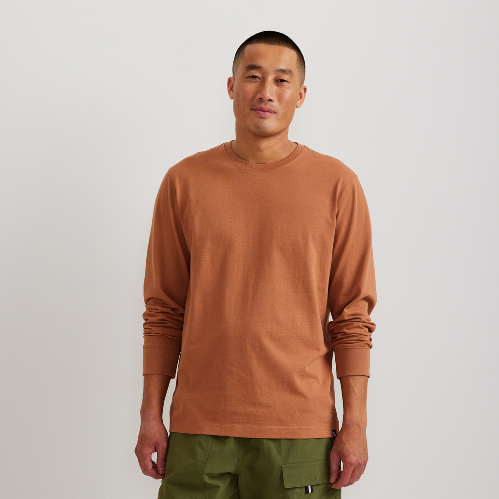 Men's Legend Wash 100% Cotton Long-Sleeve Classic T-Shirt