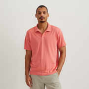 Men's Short Sleeve Journey Modal Polo Shirt - Tangelo