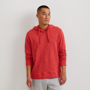 Men's Slub Hoodie - Rhubarb