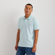 Men's Signature Piqué Short-Sleeve Polo - Aquamarine