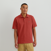 Men's Signature Piqué Short-Sleeve Polo - Mineral Red