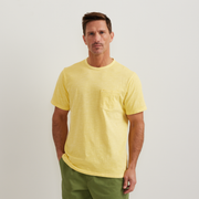 Men's Sunwashed Cotton T-Shirt - Yellow