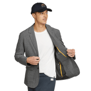 Men's Ultimate Voyager Travel Blazer - Dk Charcoal Htr
