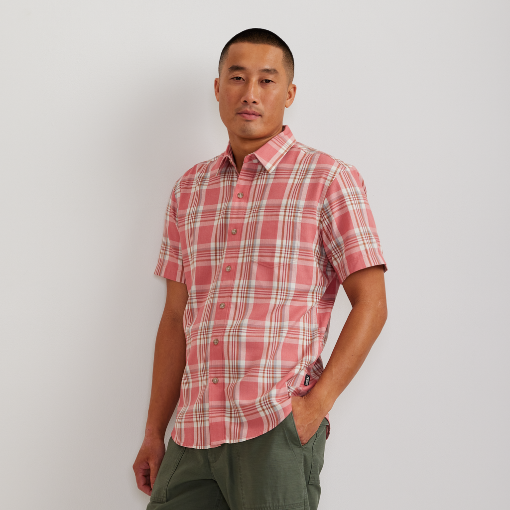 Men's Tidelands Short-Sleeve Yarn-Dyed Textured Shirt