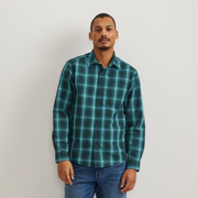 Men's Long-Sleeve Pack It 3.0 Seersucker Shirt - Seabreeze