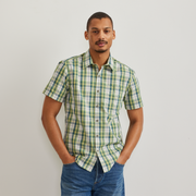 Men's Short-Sleeve Pack It 3.0 Seersucker Shirt - Lt Aloe