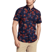Men's Baja Short-Sleeve Shirt - Print - Dk Navy