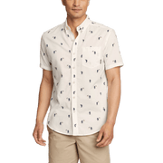 Men's Baja Short-Sleeve Shirt - Print - Lt Ivory
