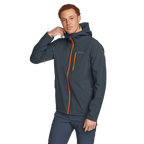 Men's Cloud Cap Waterproof Stretch Hooded Rain Jacket