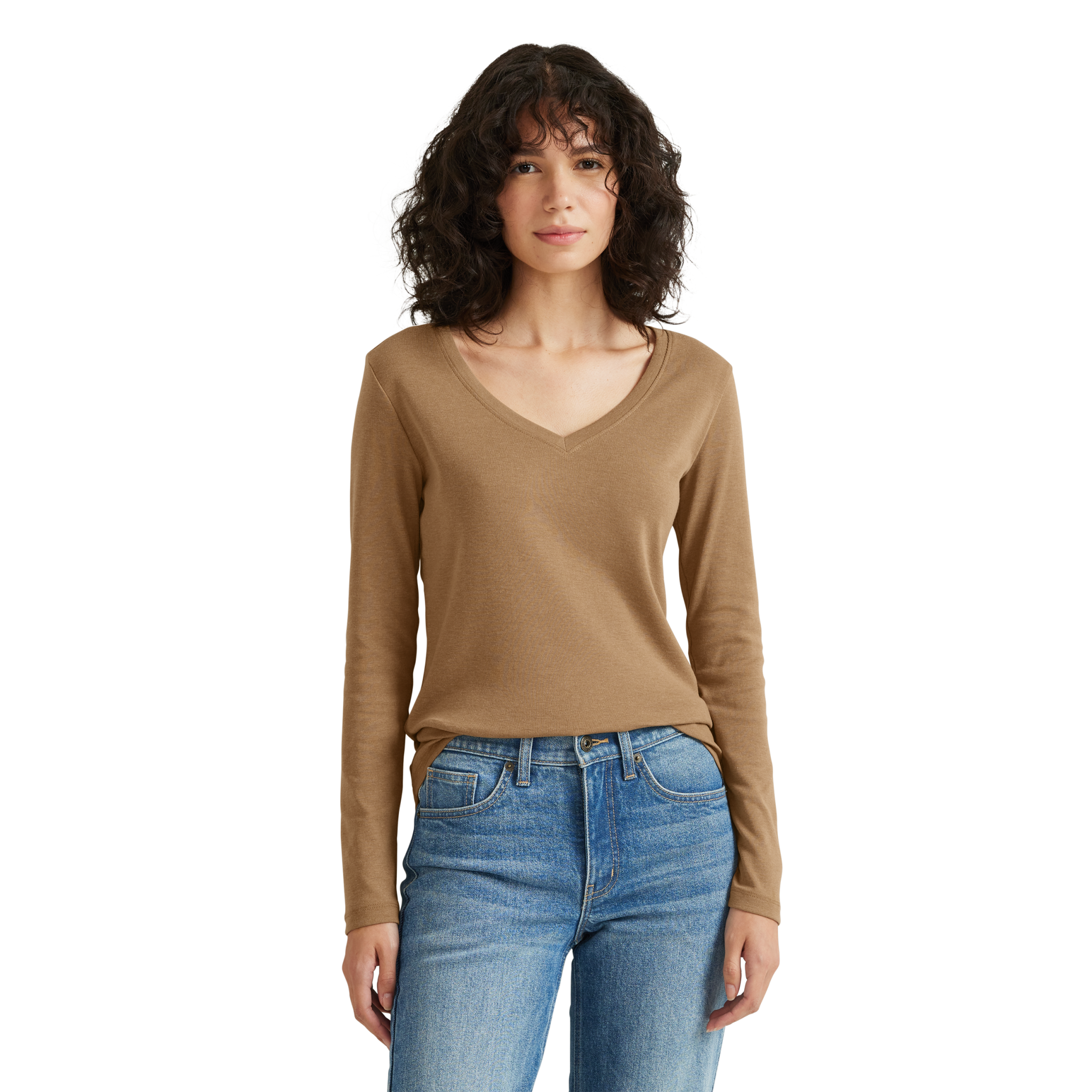 Women's Fav Long-Sleeve V-Neck T-Shirt
