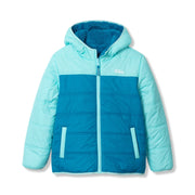 Girls Deer Harbor Reversible Hooded Jacket - TILE BLUE