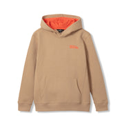 Boys Graphic Camp Fleece Hoodie - KHAKI.