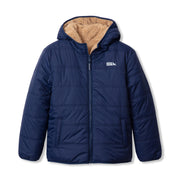 Boys Deer Harbor Reversible Hooded Jacket - NAUTICAL BLUE