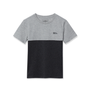 Boys SS Colorblock T-Shirt - GRAY HEATHER