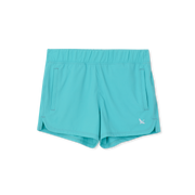 Girls Trail High Rise Active Shorts - BLUE TURQUOISE
