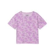 Girls Boxy Fit Printed T-Shirt - LAVENDER