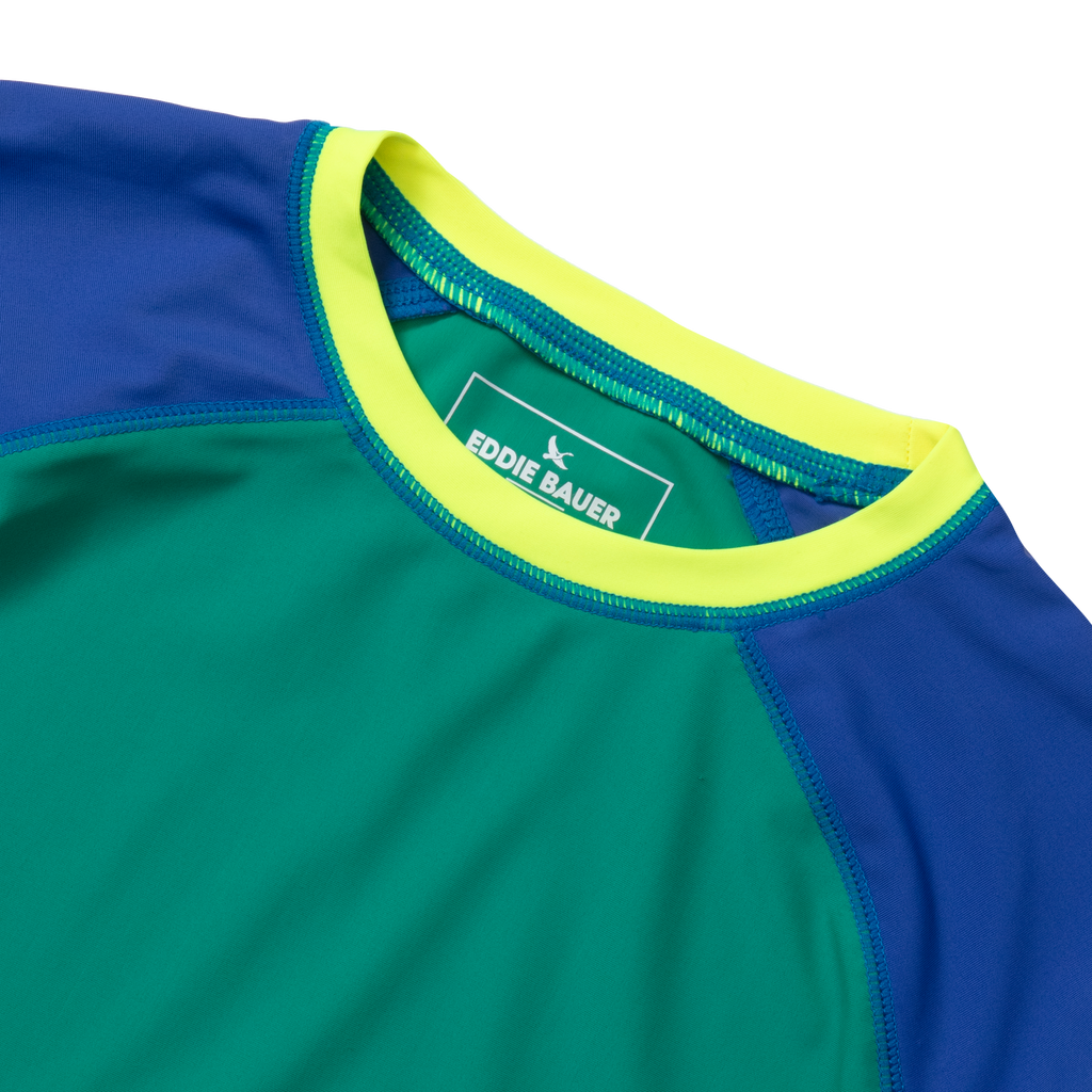 Boys Sea Spray Colorblock LS Rashguard