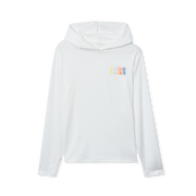 Boys Sea Spray Hooded Fishing Rashguard - BRIGHT WHITE