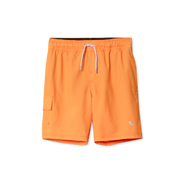 Boys Sea Spray Solid Comfort Liner Swim Shorts - ORANGE POP