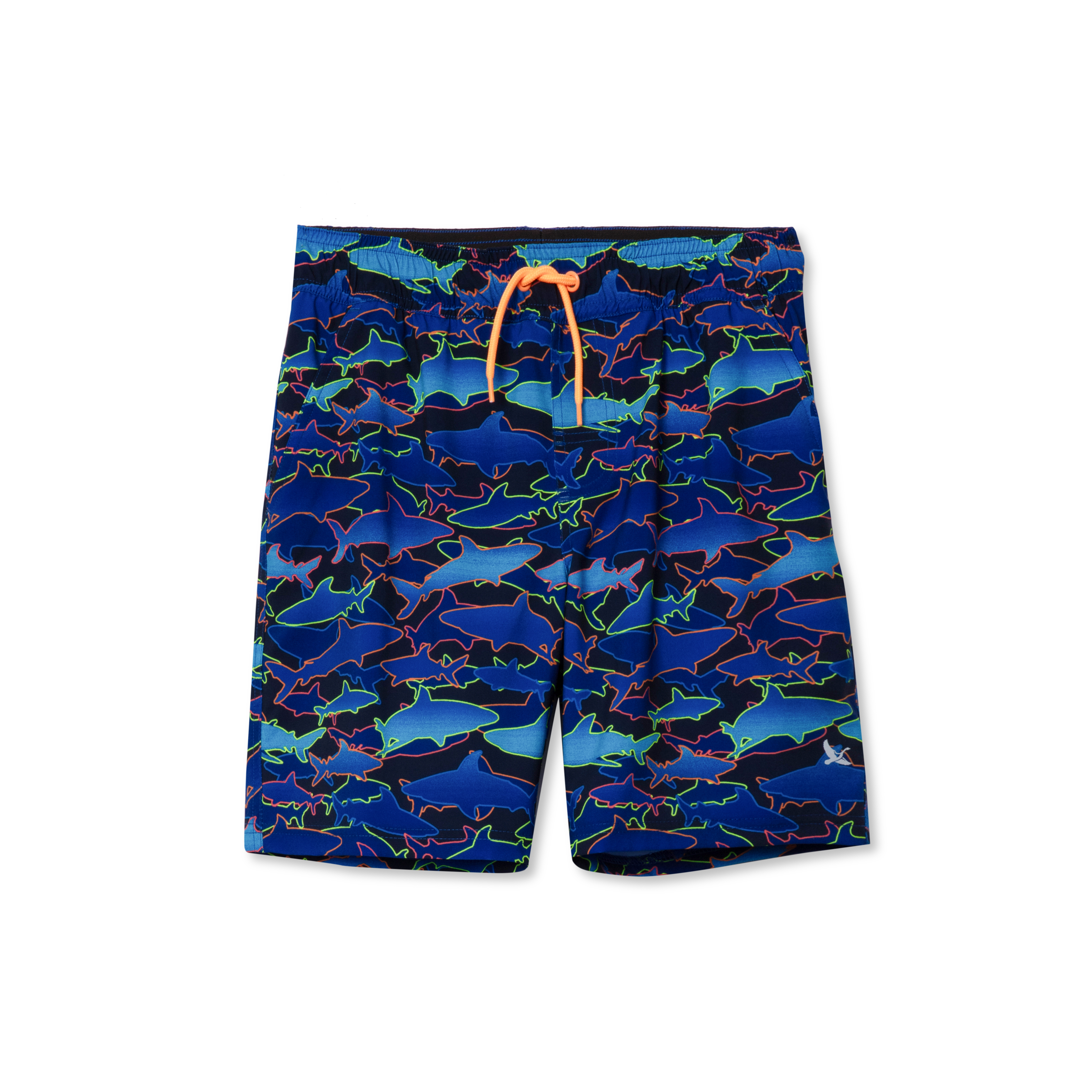Boys Sea Spray Printed Comfort Liner Swim Shorts