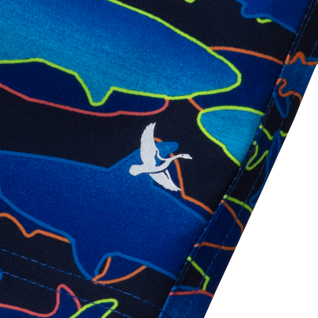 Boys Sea Spray Printed Comfort Liner Swim Shorts