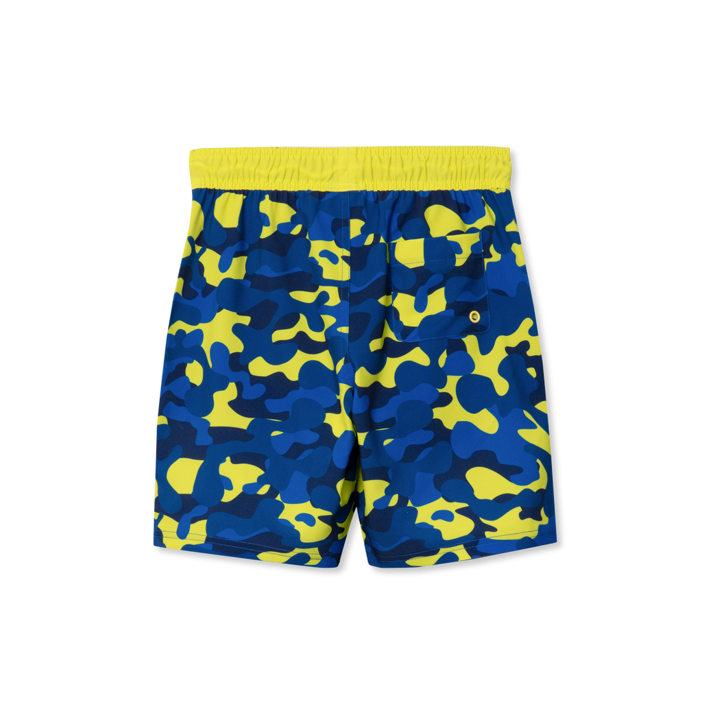Boys Sea Spray Printed Comfort Liner Swim Shorts