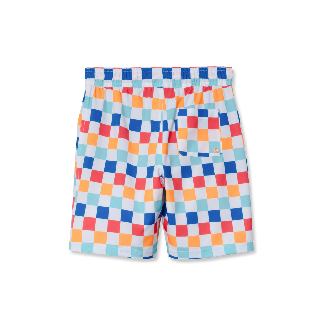 Boys Sea Spray Printed Comfort Liner Swim Shorts