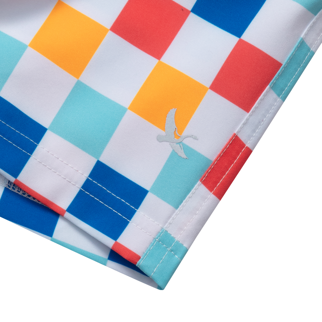 Boys Sea Spray Printed Comfort Liner Swim Shorts