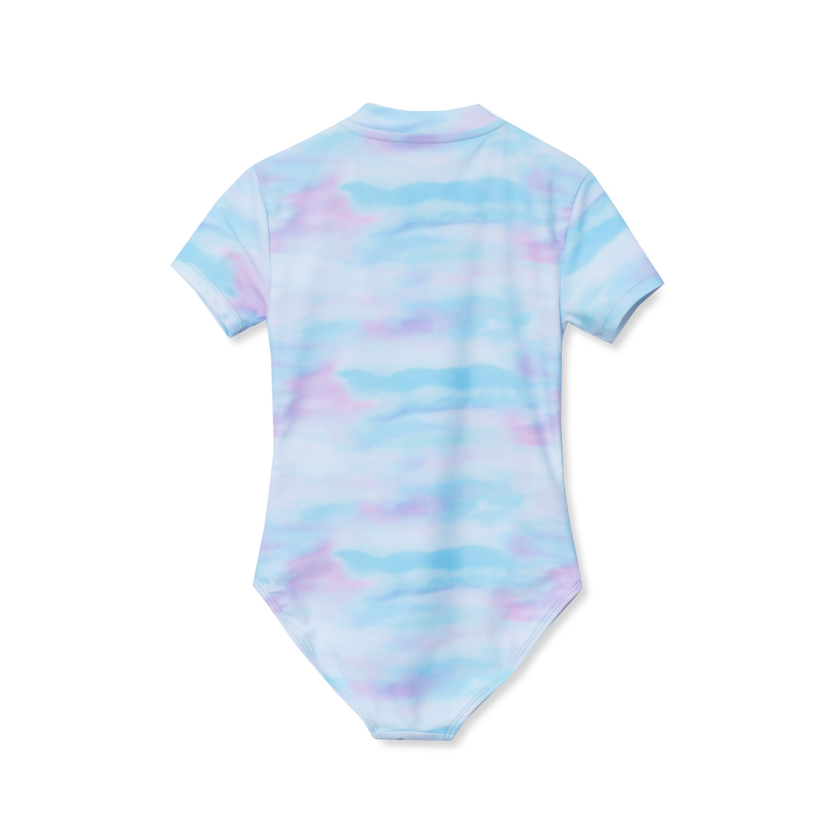 Girls Sea Spray SS One PC Zip Front Swimsuit
