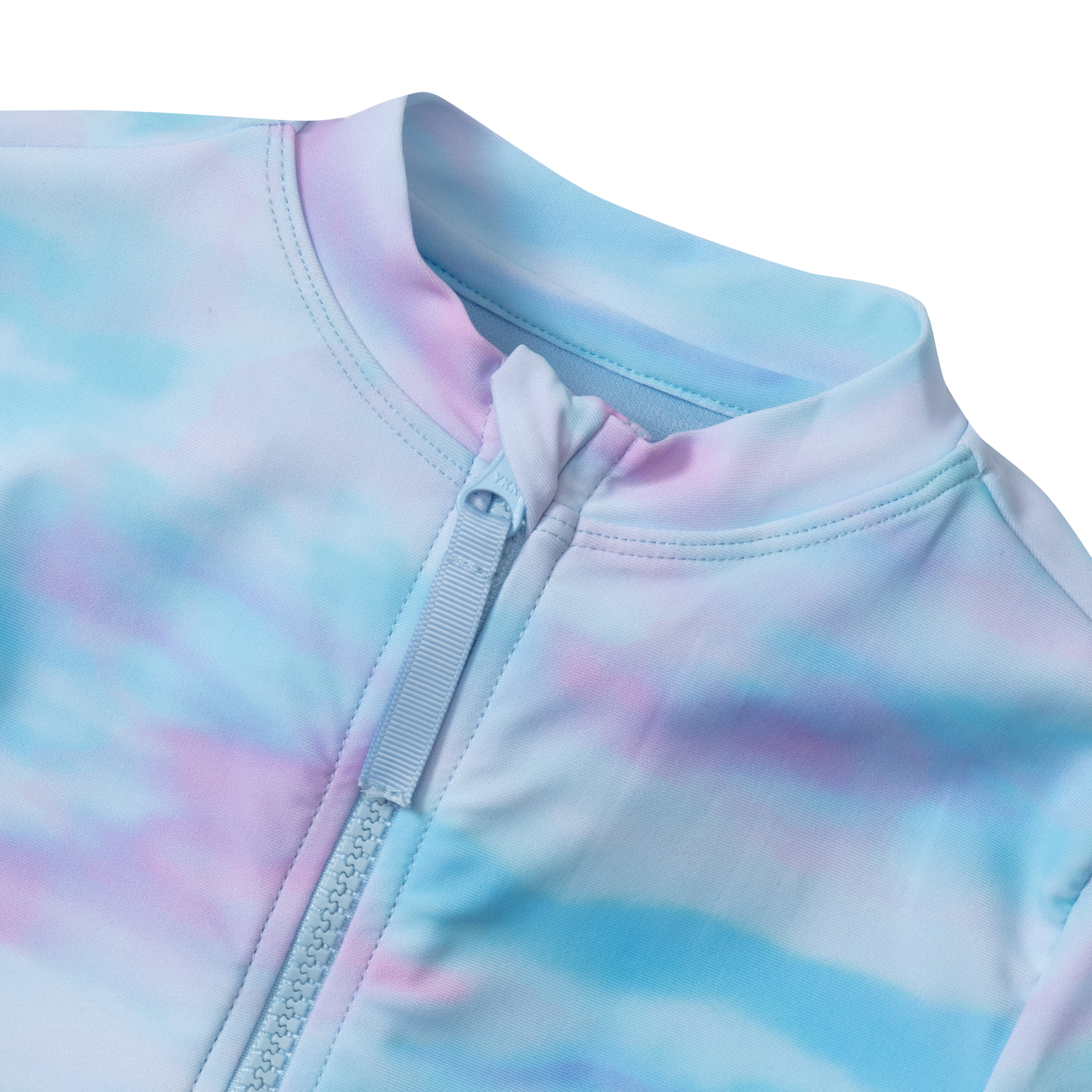 Girls Sea Spray SS One PC Zip Front Swimsuit