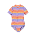 Girls Sea Spray SS One PC Zip Front Swimsuit