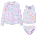 Girls Sea Spray 3 PC LS Swim Set