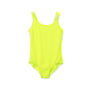 Girls Sea Spray One Piece Swimsuit - SAFETY YELLOW