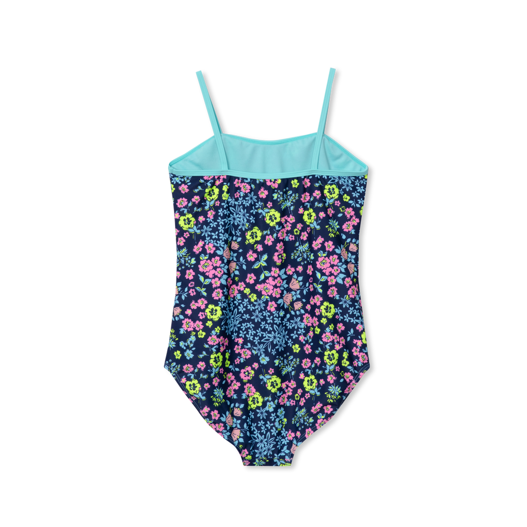 Girls Sea Spray Printed Swimsuit