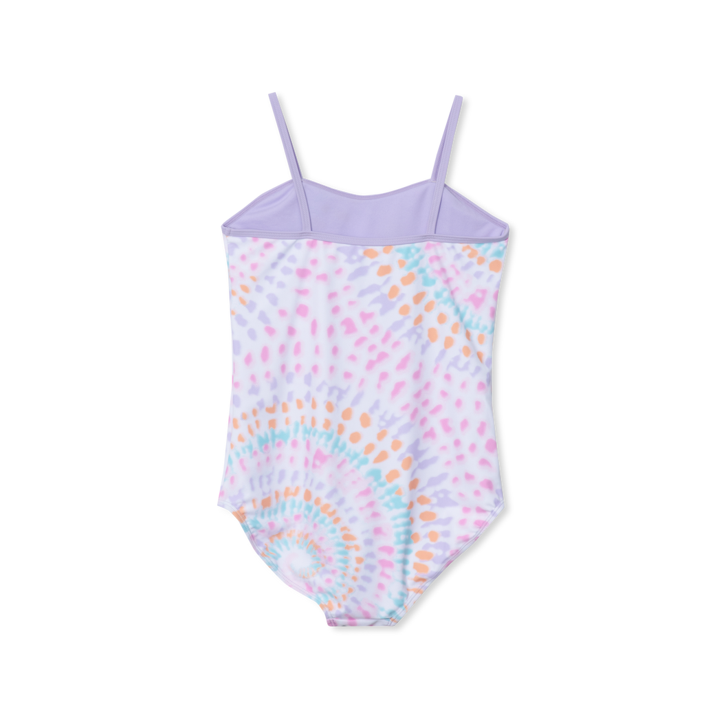 Girls Sea Spray Printed Swimsuit