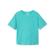 Girls Short Sleeve Trail Active T-Shirt - BLUE TURQUOISE