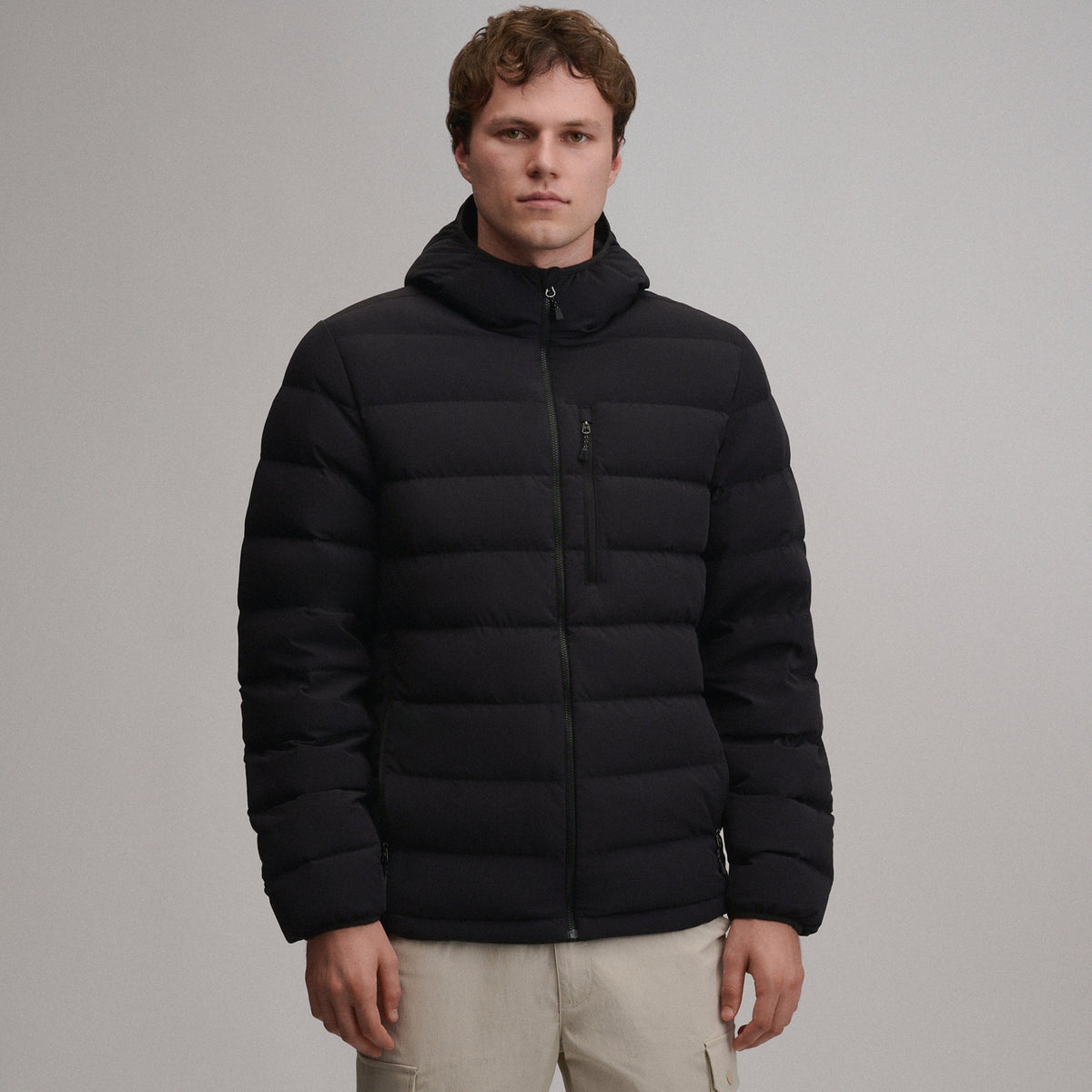 Men's EB Stretch Down Hooded Jacket