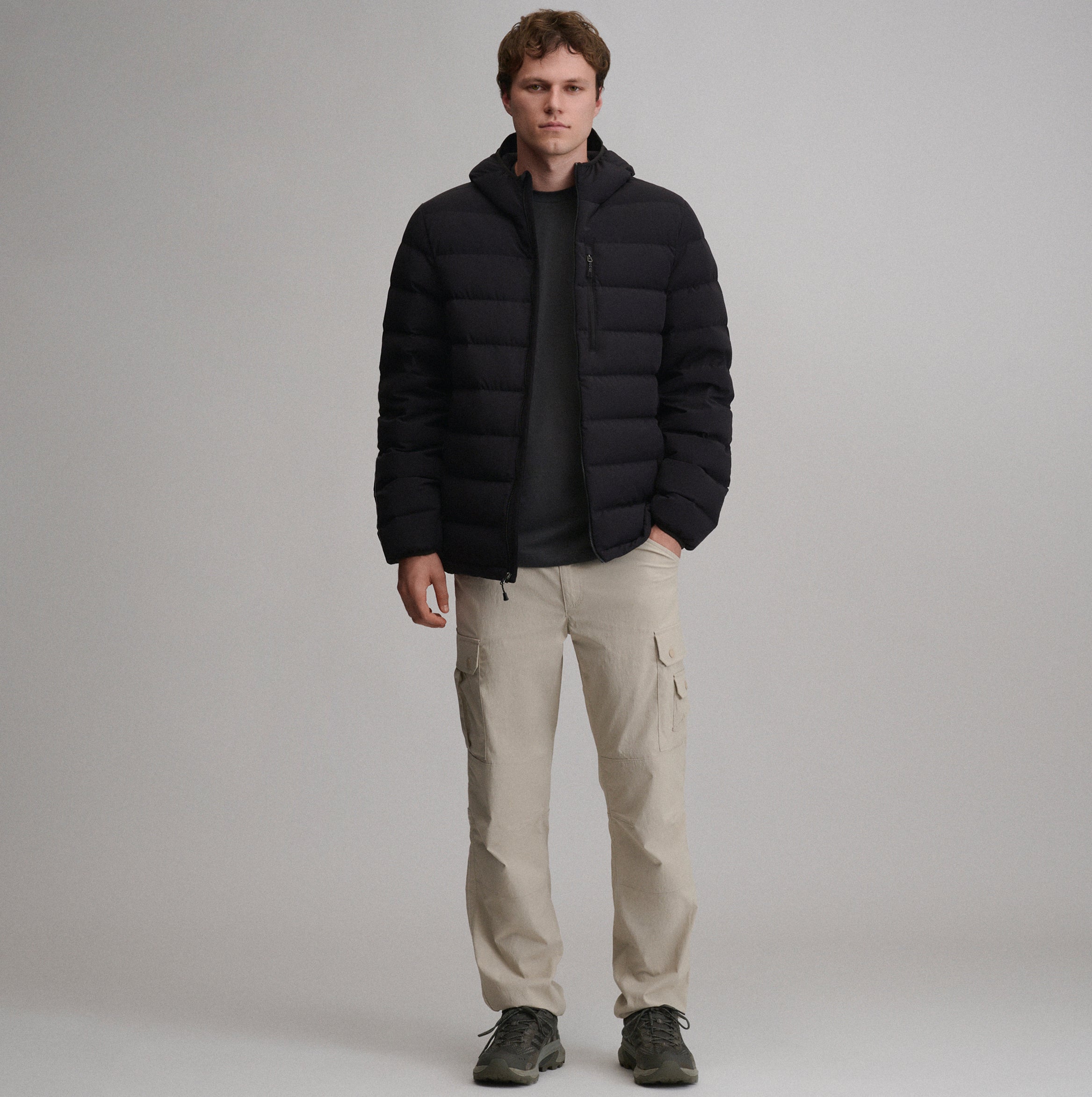 Men's EB Stretch Down Hooded Jacket