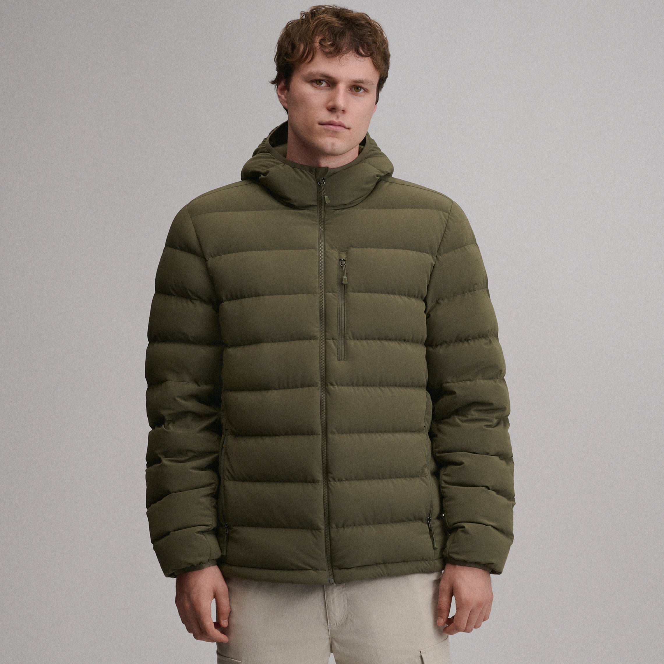 Men's EB Stretch Down Hooded Jacket