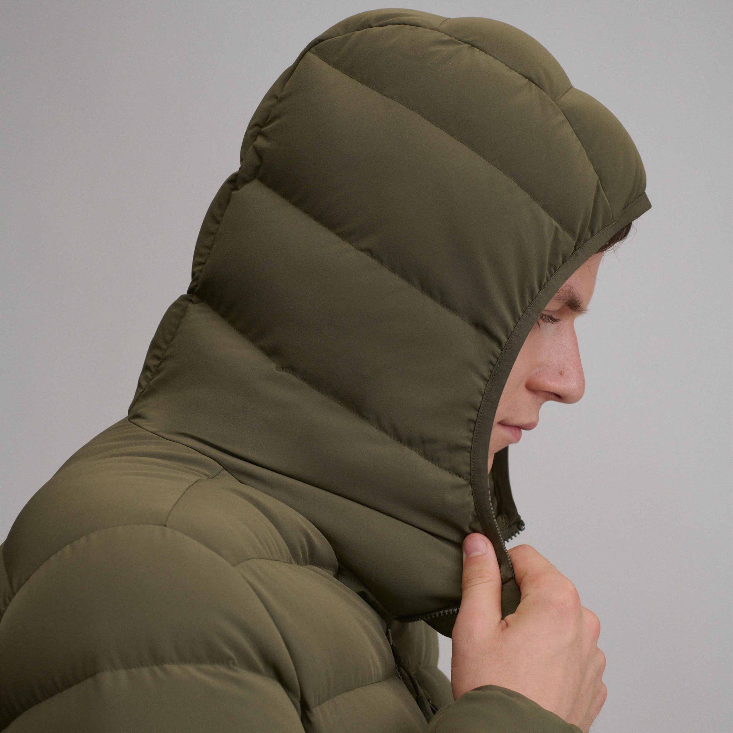 Men's EB Stretch Down Hooded Jacket