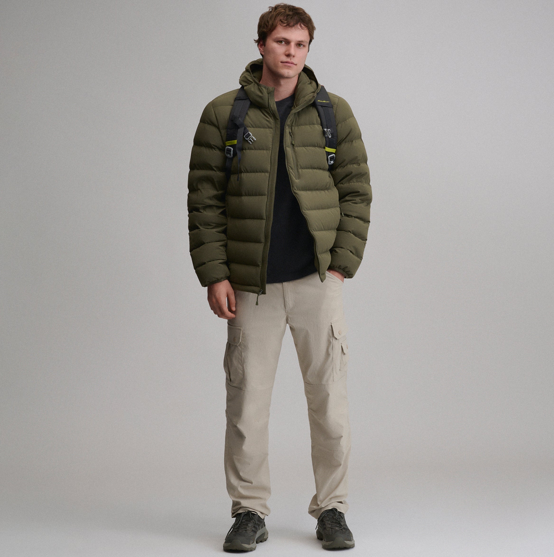 Men's EB Stretch Down Hooded Jacket
