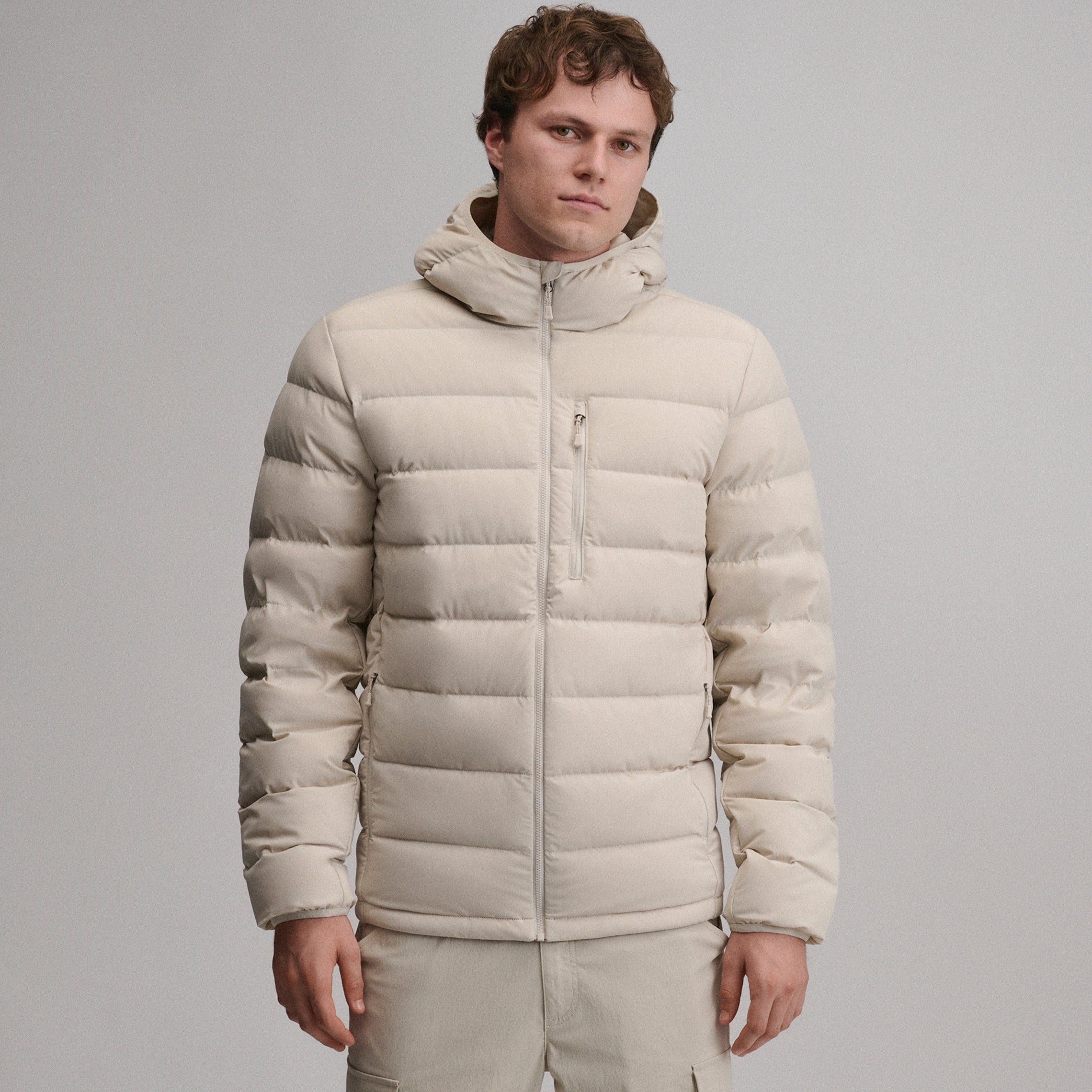 Men's EB Stretch Down Hooded Jacket