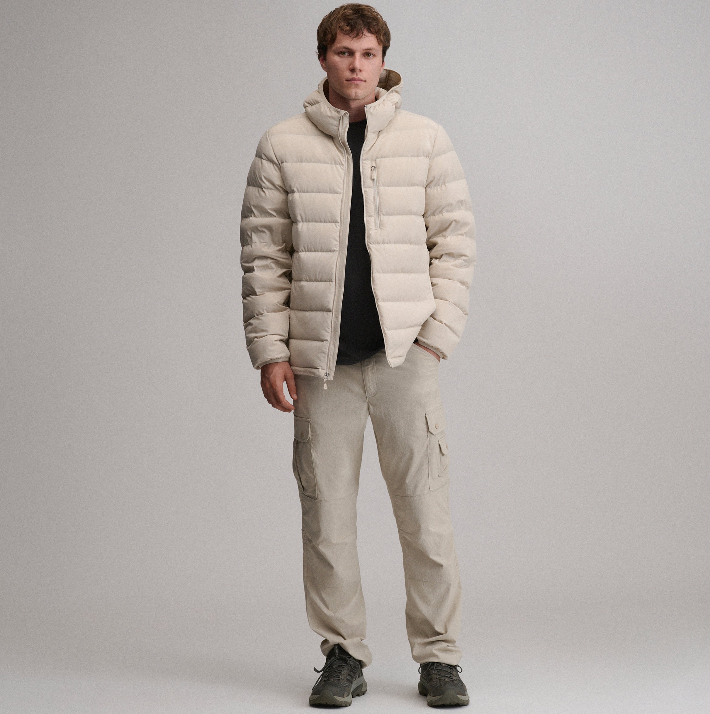 Men's EB Stretch Down Hooded Jacket